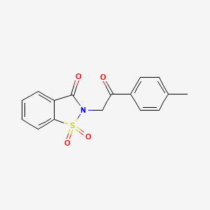 2-[2-(4-Methylphenyl)-2-oxoethyl]-1,1-dioxo-1,2-benzothiazol-3-one