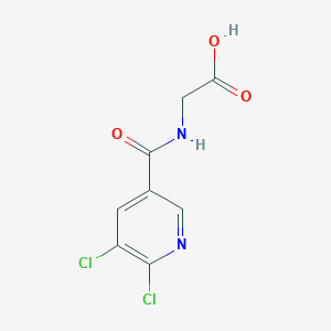 2-[(5,6-Dichloropyridin-3-yl)formamido]acetic acid