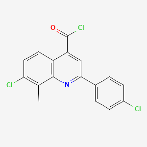 7-Chloro-2-(4-chlorophenyl)-8-methylquinoline-4-carbonyl chloride