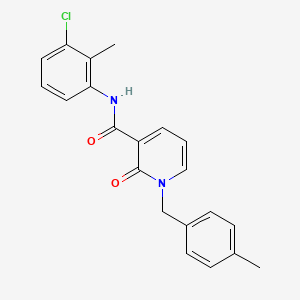 N-(3-chloro-2-methylphenyl)-1-(4-methylbenzyl)-2-oxo-1,2-dihydropyridine-3-carboxamide