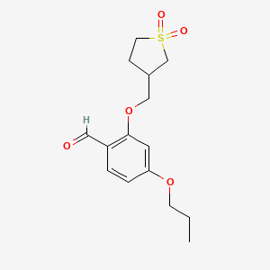 2-[(1,1-Dioxothiolan-3-yl)methoxy]-4-propoxybenzaldehyde