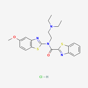 N-(2-(diethylamino)ethyl)-N-(5-methoxybenzo[d]thiazol-2-yl)benzo[d]thiazole-2-carboxamide hydrochloride