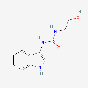 molecular formula C11H13N3O2 B2856090 1-(2-hydroxyethyl)-3-(1H-indol-3-yl)urea CAS No. 923067-44-1