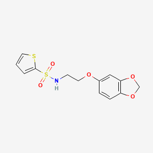 N-(2-(benzo[d][1,3]dioxol-5-yloxy)ethyl)thiophene-2-sulfonamide