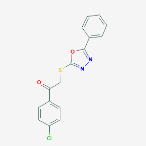 1-(4-Chlorophenyl)-2-[(5-phenyl-1,3,4-oxadiazol-2-yl)sulfanyl]ethanone