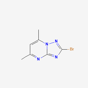 molecular formula C7H7BrN4 B2856110 2-Bromo-5,7-dimethyl-[1,2,4]triazolo[1,5-a]pyrimidine CAS No. 13223-38-6