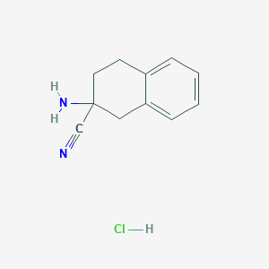 2-Amino-1,2,3,4-tetrahydronaphthalene-2-carbonitrile hydrochloride