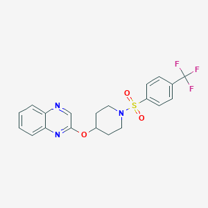 2-((1-((4-(Trifluoromethyl)phenyl)sulfonyl)piperidin-4-yl)oxy)quinoxaline