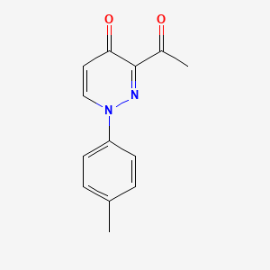 molecular formula C13H12N2O2 B2856208 3-acetyl-1-(4-methylphenyl)pyridazin-4(1H)-one CAS No. 1707562-56-8
