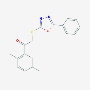 1-(2,5-Dimethylphenyl)-2-[(5-phenyl-1,3,4-oxadiazol-2-yl)sulfanyl]ethanone