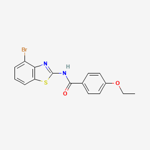 molecular formula C16H13BrN2O2S B2856210 N-(4-bromo-1,3-benzothiazol-2-yl)-4-ethoxybenzamide CAS No. 892849-48-8