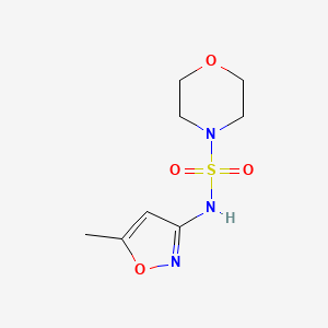molecular formula C8H13N3O4S B2856211 N-(5-methyl-3-isoxazolyl)-4-morpholinesulfonamide CAS No. 878418-11-2
