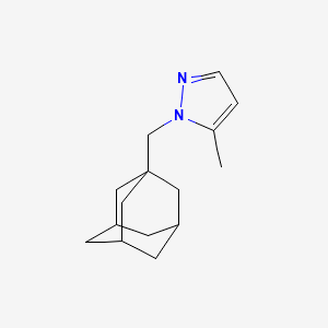 molecular formula C15H22N2 B2856223 1-(金刚烷-1-基甲基)-5-甲基-1H-吡唑 CAS No. 1430845-68-3