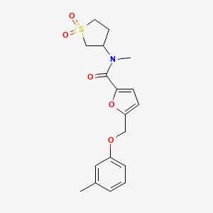 N-(1,1-dioxidotetrahydrothiophen-3-yl)-N-methyl-5-[(3-methylphenoxy)methyl]furan-2-carboxamide