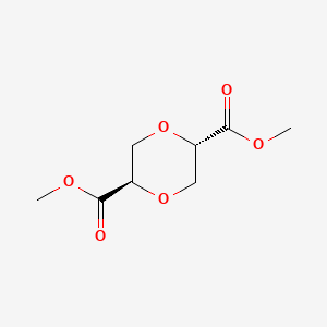 molecular formula C8H12O6 B2856254 dimethyl (2S,5R)-1,4-dioxane-2,5-dicarboxylate CAS No. 76245-10-8