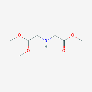 molecular formula C7H15NO4 B2856256 Methyl 2-[(2,2-dimethoxyethyl)amino]acetate CAS No. 202653-53-0
