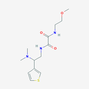 molecular formula C13H21N3O3S B2856266 N1-(2-(dimethylamino)-2-(thiophen-3-yl)ethyl)-N2-(2-methoxyethyl)oxalamide CAS No. 946374-97-6