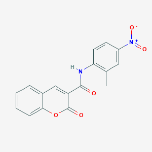 molecular formula C17H12N2O5 B2856273 N-(2-methyl-4-nitrophenyl)-2-oxo-2H-chromene-3-carboxamide CAS No. 301196-80-5