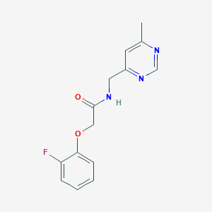 2-(2-fluorophenoxy)-N-((6-methylpyrimidin-4-yl)methyl)acetamide