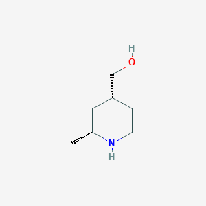 molecular formula C7H15NO B2856289 ((2R,4R)-2-methylpiperidin-4-yl)methanol CAS No. 1808069-21-7