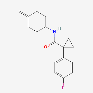 molecular formula C17H20FNO B2856305 1-(4-fluorophenyl)-N-(4-methylidenecyclohexyl)cyclopropane-1-carboxamide CAS No. 2097927-99-4