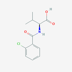 molecular formula C12H14ClNO3 B2856307 (2S)-2-[(2-chlorobenzoyl)amino]-3-methylbutanoic acid CAS No. 143805-98-5