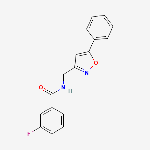 3-fluoro-N-((5-phenylisoxazol-3-yl)methyl)benzamide