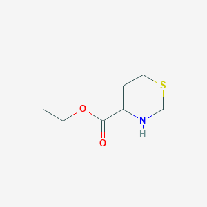 molecular formula C7H13NO2S B2856336 Ethyl 1,3-thiazinane-4-carboxylate CAS No. 186830-23-9