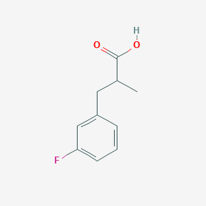 molecular formula C10H11FO2 B2856381 3-(3-Fluorophenyl)-2-methylpropanoic acid CAS No. 41201-57-4