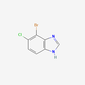 molecular formula C7H4BrClN2 B2856423 4-Bromo-5-chloro-1H-benzimidazole CAS No. 1360902-51-7