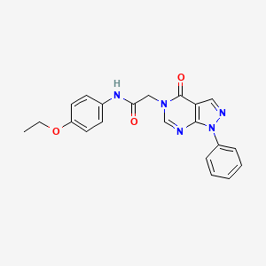 N-(4-ethoxyphenyl)-2-(4-oxo-1-phenyl-1,4-dihydro-5H-pyrazolo[3,4-d]pyrimidin-5-yl)acetamide