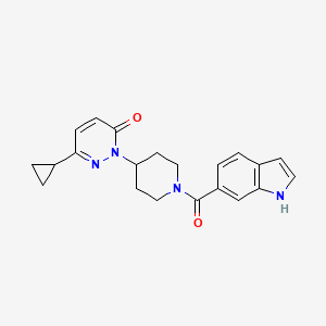 6-Cyclopropyl-2-[1-(1H-indole-6-carbonyl)piperidin-4-yl]pyridazin-3-one