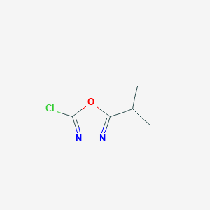 molecular formula C5H7ClN2O B2856430 2-Chloro-5-isopropyl-1,3,4-oxadiazole CAS No. 1368687-66-4