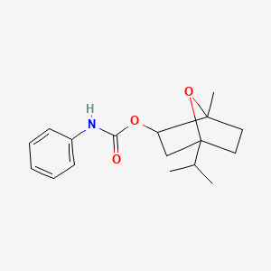 4-isopropyl-1-methyl-7-oxabicyclo[2.2.1]hept-2-yl N-phenylcarbamate