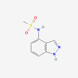 molecular formula C8H9N3O2S B2856441 N-(1H-indazol-4-yl)methanesulfonamide CAS No. 685109-08-4