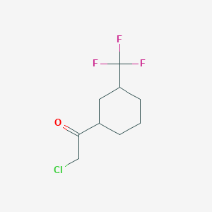 2-Chloro-1-[3-(trifluoromethyl)cyclohexyl]ethan-1-one