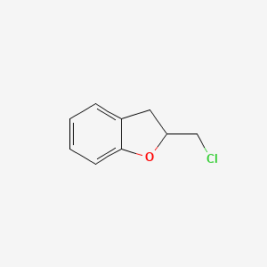 molecular formula C9H9ClO B2856453 2-(Chloromethyl)-2,3-dihydro-1-benzofuran CAS No. 53491-32-0