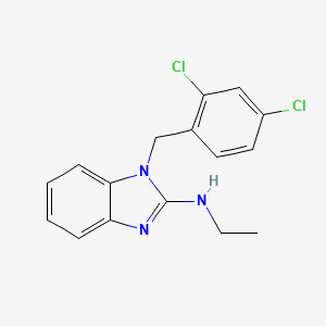 molecular formula C16H15Cl2N3 B2856465 1-(2,4-二氯苄基)-N-乙基-1H-1,3-苯并咪唑-2-胺 CAS No. 692733-04-3