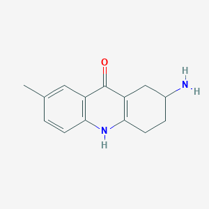 molecular formula C14H16N2O B2856495 2-Amino-7-methyl-1,2,3,4-tetrahydroacridin-9-ol CAS No. 1797079-33-4