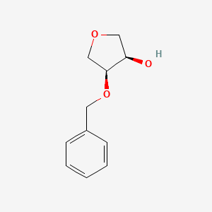 molecular formula C11H14O3 B2856504 cis-4-(Benzyloxy)tetrahydrofuran-3-ol CAS No. 123665-72-5