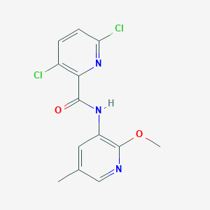 molecular formula C13H11Cl2N3O2 B2856521 3,6-dichloro-N-(2-methoxy-5-methylpyridin-3-yl)pyridine-2-carboxamide CAS No. 1384666-46-9