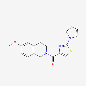 (2-(1H-pyrrol-1-yl)thiazol-4-yl)(6-methoxy-3,4-dihydroisoquinolin-2(1H)-yl)methanone