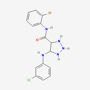 N-(2-bromophenyl)-5-(3-chloroanilino)triazolidine-4-carboxamide
