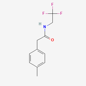 molecular formula C11H12F3NO B2856551 2-(4-Methylphenyl)-N-(2,2,2-trifluoroethyl)acetamide CAS No. 2181816-25-9