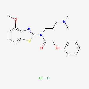 N-(3-(dimethylamino)propyl)-N-(4-methoxybenzo[d]thiazol-2-yl)-2-phenoxyacetamide hydrochloride