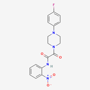 2-[4-(4-fluorophenyl)piperazin-1-yl]-N-(2-nitrophenyl)-2-oxoacetamide