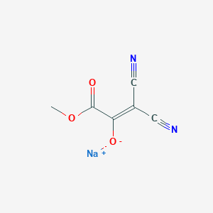 molecular formula C6H3N2NaO3 B2856583 Sodium;1,1-dicyano-3-methoxy-3-oxoprop-1-en-2-olate CAS No. 2109168-27-4