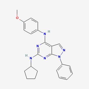 N6-cyclopentyl-N4-(4-methoxyphenyl)-1-phenyl-1H-pyrazolo[3,4-d]pyrimidine-4,6-diamine