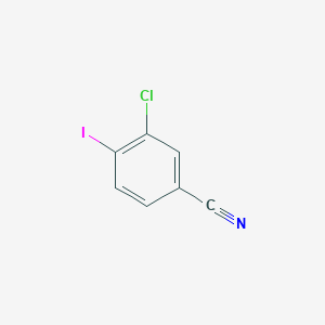 molecular formula C7H3ClIN B2856604 3-氯-4-碘苯甲腈 CAS No. 1261686-46-7