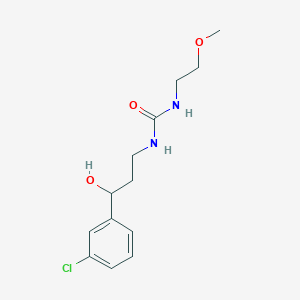molecular formula C13H19ClN2O3 B2856610 1-(3-(3-Chlorophenyl)-3-hydroxypropyl)-3-(2-methoxyethyl)urea CAS No. 2034571-48-5
